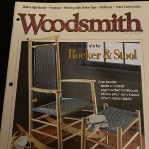 🎉5/$10🎉 Woodsmith magazine vol 20 no 117 June 1998 shaker rocker & footstool